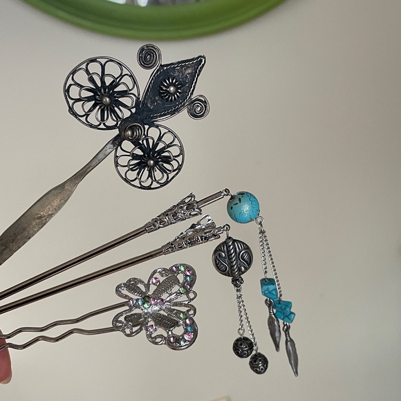 Vintage hair pins - Picture 1 of 7